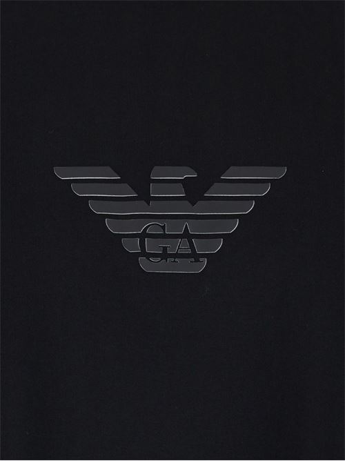 T-shirt uomo Emporio Armani nera con logo EMPORIO ARMANI | EM004583AF13669MC539